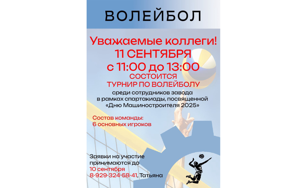 Турнир по волейболу Турнир по волейболу
